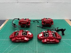 17-19 Alfa Romeo Giulia FRONT REAR BRAKE CALIPER SET OF 4 OEM - Picture 1 of 16