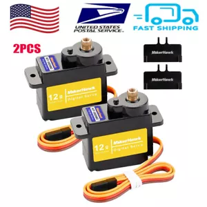 2Pcs Mini Digital Servo High Torque Waterproof Metal Gear Servo for Axial SCX24 - Picture 1 of 9