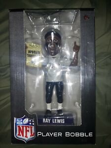 Ray Lewis Super Bowl XLVII Champions Shirt Hat Bobblehead, Baltimore Ravens, NFL