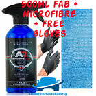 AUTOBRITE DIRECT 500ML FAB INTERIOR UPHOLSTERY ALL PURPOSE CLEANER+MICROFIBRE+GL