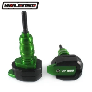 Green Falling Protection Frame Slider Guard Protector For KAWASAKI Z1000 2010-18 - Foto 1 di 9