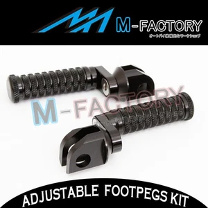 CNC Front 25mm BK Foot Pegs Set Fit Kawasaki Z800 13-16 14 15 - Picture 1 of 4