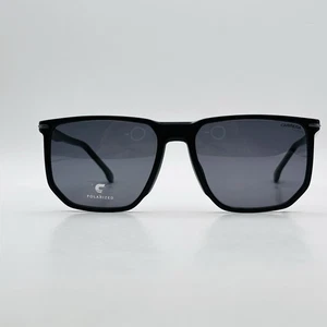 Carrera Sunglasses Ladies Men's Angular Black 329 Polarized New - Picture 1 of 11