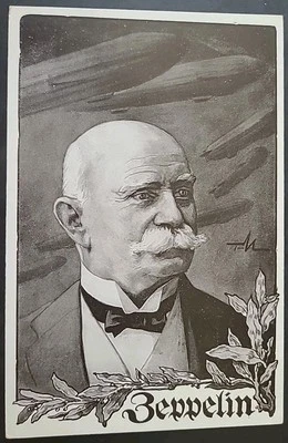 AK Karte Graf Zeppelin Postkarte (0625 - Bild 1 von 2