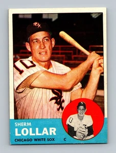 Tarjeta de béisbol 1963 Topps #118 Sherm Lollar EX-EXCELENTE de colección - Imagen 1 de 2