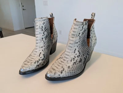 Botines Jeffrey Campbell Para Mujer 7 Cromwell Estampado Piel de Serpiente Western  Foto 1 de 4