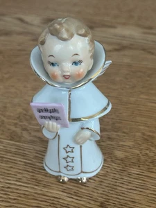 Vintage Wales Chior Boy Holding Song Book Figur Handbemalt - Bild 1 von 6