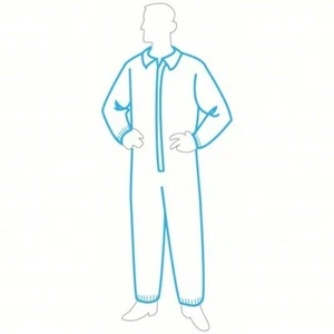 Kragen Einweg Overall 191252X 2XL, SMS/Spunbonded Polypropylen, 25 Stück - Bild 1 von 3