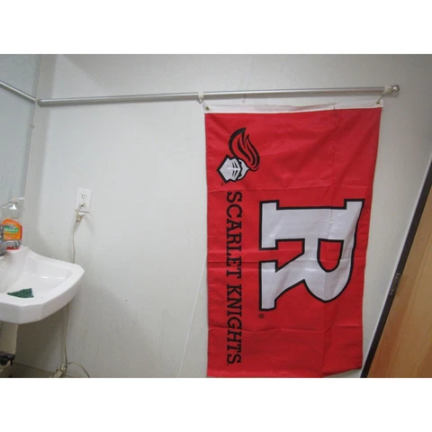 NCAA Rutgers Scarlet Knights 3'x5' Polyester 2 sided Flag 6" Pole PICKUP ONLY! Cover