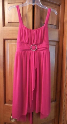 Vestido Ruby Rox Rosa Magenta Niñas Talla 14.5 Sin Mangas Estrás Baile Social Foto 1 de 3