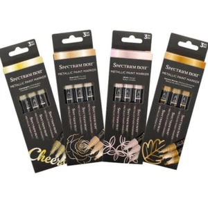 Marcador de pintura metálico Spectrum Noir paquete de 3 (0,7 mm, 3 mm, 4 mm) - Imagen 1 de 18