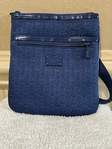 PO Michael Kors Jet Set Navy Messenger Crossbody Bag - Picture 1 of 9