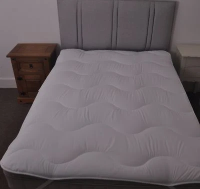 Slight Second  Quilted Allergy Free Single Double King Super Bed Mattress Topper - Image 1 of 4