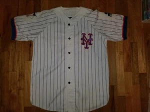 Vintage New York Mets Starter Pinstripe Baseball Jersey Men's Size Large - Picture 1 of 12