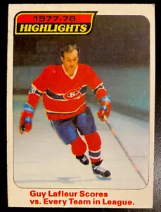 1978-79 Topps 1977-78 Highlights Guy LaFleur #3 HOF “The Flower” Legend EX - Picture 1 of 5