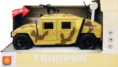Big Army Car Jeep Vehicle Trooper Function Try My Scale 1:16 Opening Doors Gift  - Image 1 of 4