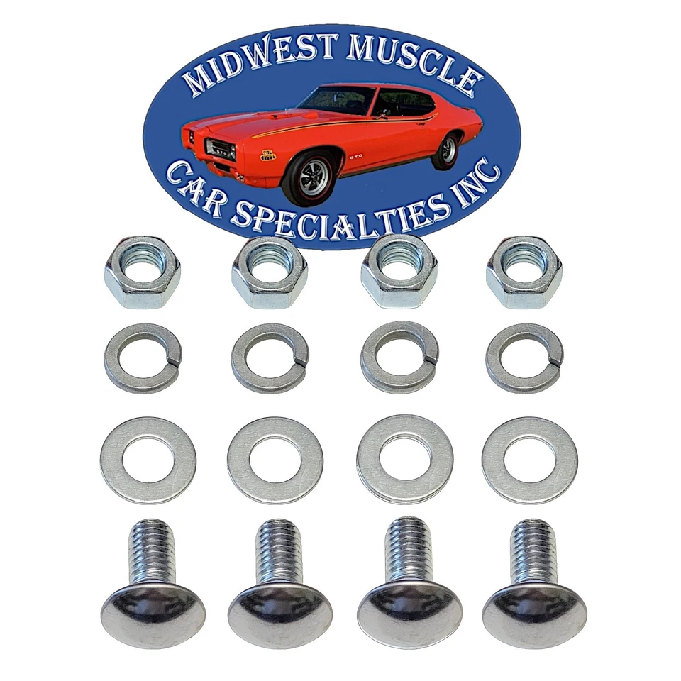 Pernos de parachoques delanteros traseros con tapa de acero inoxidable 7/16-14x1 para Chrysler E Foto 1 de 4