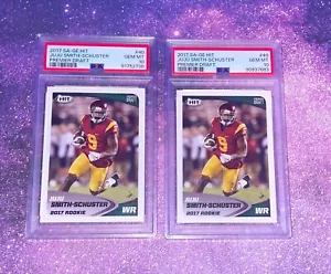 2017 JuJu Smith-Schuster Sage Hit Premier Draft #40 PSA gem 10 2-Card Lot - Picture 1 of 2
