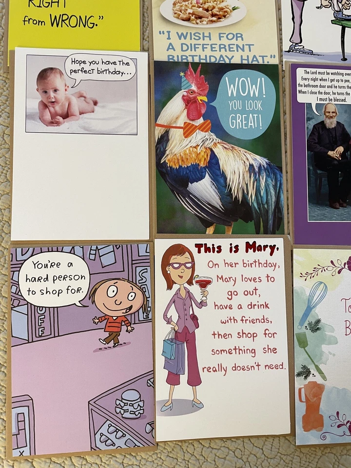 ¡Enorme lote de 11!  Tarjeta divertida de cumpleaños/boda/novia American Greetings Foto 1 de 4