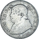 [#373872] Monnaie, États Italiens, Papal States, Pius Ix, 10 Soldi, 50 Centesimi