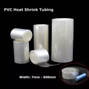 Klar PVC Wärmeschrumpf Rohr Hülle Wraps RC Akku Pack 7 ~ 500 mm LiPO NiMH NiCd - Bild 1 von 8