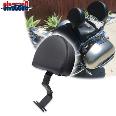 Respaldo del conductor Sissy Bar negro Fit Kawasaki 1700 Nomad Voyager Quick Quick Quick Foto 1 de 4