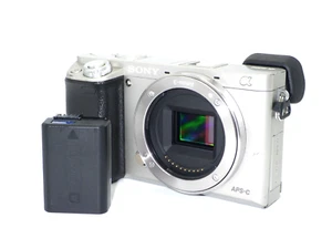 Near Mint SONY Alpha ILCE-6000 α6000 Digital Camera Body Silver From Japan - Picture 1 of 13