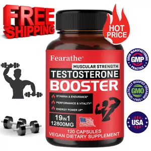 Testosteron for Men - Muscle Growth, Strength, Endurance Workout Supplement - Picture 1 of 9