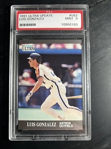 Fleer Ultra 1991 actualización Luis González RC #U82 PSA 9 Houston Astros - Imagen 1 de 2
