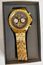 MG. Orkina Watch Mechanical Automatic Gold Tone with Black Face