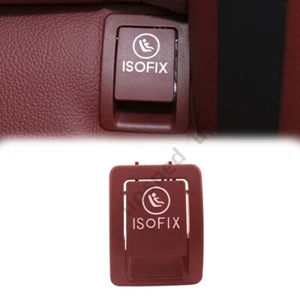 Red Child Seat Hook Anchor ISOFix Cover For Benz C Class W205 C200 C300 C350 New - Picture 1 of 9