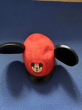 Vintage Disneyland Red Mickey Mouse Ears Hat