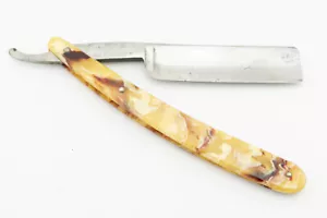 Massive Antique Straight Razor 7/8 Wald Solingen Celluloid Scales Fancy SR1764 - Bild 1 von 5