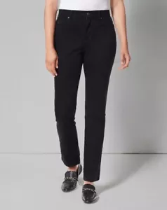 Gloria Vanderbilt Women's Amanda Classic Rise Tapered Jean Stretch Black - Picture 1 of 6