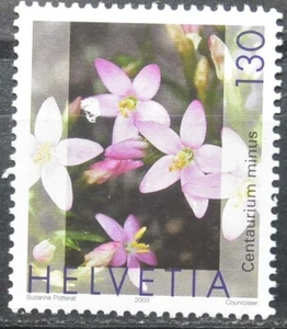 Svizzera 2003 Fiori centaurium minus 1V MNH** (Ddx6 - Foto 1 di 1