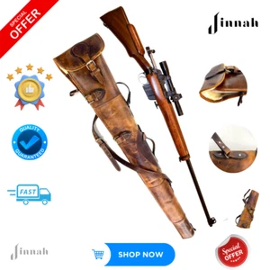 Jinnah Handmade Leather Shotgun Slip 52” – Perfect for Hunting & Shooting - Picture 1 of 9