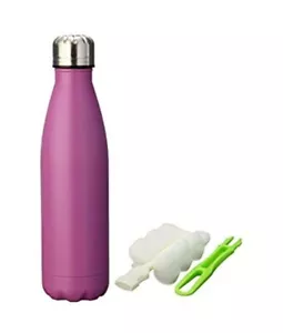 king do way Insulated Stainless Steel Water Vacuum Bottle 500ml PINK - Picture 1 of 5