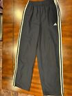 Adidas Black Athletic Zip Legs Unisex Pants Youth XL (16-18)