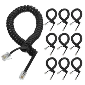 10 Pcs Replacement Cable Coiled Wire Landline Phone Cord - Zdjęcie 1 z 12