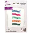 BRAND NEW! Crafters Companion EVERYDAY PHRASES BANNER 14 PC stamp & die set