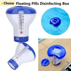 Schwimmbad Schwimmender Chlorinator Tablettenspender mit Thermometer - Bild 1 von 19