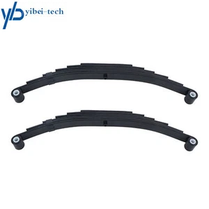 Trailer Leaf Spring 6 Leaf Double Eye 3500lbs Cap For 7000lbs 7K Axle -Set 2 - Picture 1 of 13