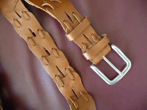 Neu!!! Ungetragen!!! Damen Gürtel Echtleder Fb. Cognac Breite 4 cm - Bild 1 von 3