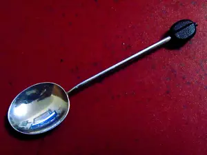 STERLINGSILBER GEWÜRZSPOO 3 3/4" W SUCKLING LTD. 1949 BIRMINGHAM - Bild 1 von 3