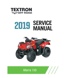 Arctic Cat 150 Service Manual | 2019 | Alterra ATV | MAILED CD OR USB - Picture 1 of 11