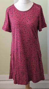 Fat Face Dress Pockets Short Sleeve Cotton Blend Size 12 - Picture 1 of 5