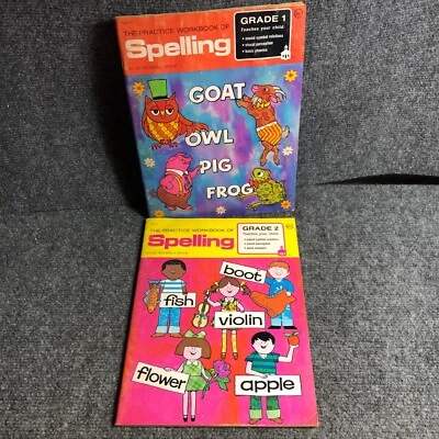 The Practice Workbook Of Spelling Grade 1 & 2 Vintage 1974 UNUSED - Image 1 of 4