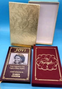 JOY! Daily Celebrations Of The Legacy Of Maya Angelou 2017 Leather Slip Case - Picture 1 of 7