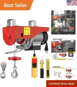 Kompakte 110 V elektrische Hebevorrichtung, 440 Pfund Kapazität mit Dual-Line-Betrieb & Fernbedienung - Bild 1 von 9
