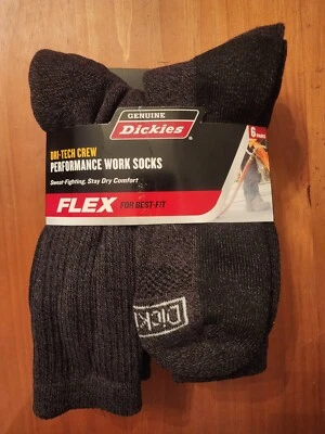 Calcetines Hombre Regalo Trabajo 6 Pares Calcetines Mantente Seco Dickies Flex Navidad  Foto 1 de 2